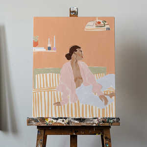 Design de portrait minimaliste Just Let Me Chill Product - Product Image 4