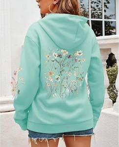 Sweat à capuche vintage pour femme, coupe ample, camouflage, impression en relief, lavage à l'écran, réfléchissant, coupe ample, manches régulières, tendance - Product Image 2