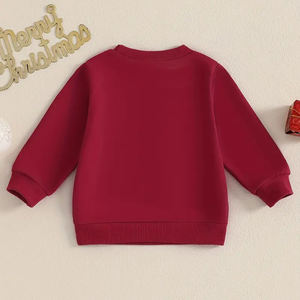 Personalizado primavera otoño bebé niños ropa dibujos animados bordado suelto Casual niños niñas sudadera - Product Image 3