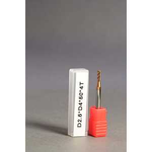 METALDUR 2,5*50 Fresa de cobre plana de 4 flautas 55HRC TiCN recubierto 2,5 pulgadas X 50 pulgadas - Product Image 1