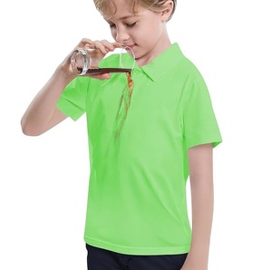 Nuevas Camisetas Polo Negras de Algodón 100% para Niños, Verano y Otoño, Personalizadas, de Media Manga, Transpirables - Product Image 6