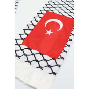 Bufanda Étnica con Adorno de Banderas Turcas y Palestinas - Product Image 4