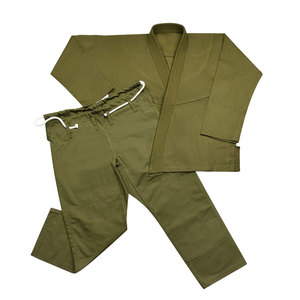 Trajes sólidos de Jiu Jitsu con logotipo personalizado para hombre, ropa de artes marciales en blanco lisa - Product Image 3