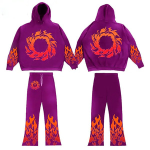 Conjunto Deportivo de Dos Piezas Unisex de Invierno 100% Algodón, Bordado Digital, Tejido Transpirable Ecológico para Entrenamiento y Uso Casual - Product Image 5