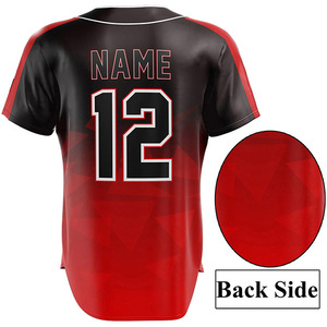 2024 dernière conception maillot d'uniforme de baseball imprimé uni vierge et ensemble court uniforme d'équipe personnalisé de baseball - Product Image 3
