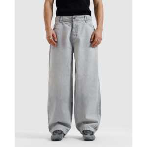 กางเกงยีนส์ทรงหลวมสไตล์วินเทจ ขากว้างทรงบาน เอวสูง สไตล์สตรีทแวร์ ผ้าเดนิม ตกแต่งคริสตัลเพชร สีสันสำหรับฤดูหนาว - Product Image 5