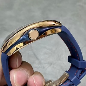 Quality Rose Gold Arabic Numeral Watch for Men's Luxury Wine Barrel Design <b>Automatic</b> Mechanical Personalized Watch - Product Image 3