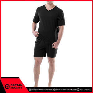 Conjunto de pantalones cortos deportivos personalizados de fabricante 100% algodón liso ropa informal conjunto de pantalones cortos para hombre tarifa de venta completa conjunto corto de buena calidad - Product Image 3