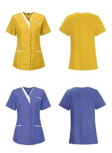 Été, hôpital gommages haut de gamme à la mode gommages Joggers soins infirmiers oblique fermeture éclair fantaisie uniformes hospitaliers médicaux femmes hommes gommage - Product Image 6