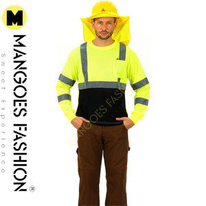 Hi-viz Class 3 Customized Logo Waterproof Workwear <b>T</b>-<b>Shirt</b> with Moisture Wicking Birdseye Mesh Bottom Set - Product Image 6
