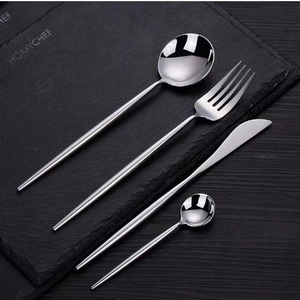 Ensemble de couverts de Style occidental au Design de brindille Unique, cuillères à poignée en relief en laiton, ensemble de couverts pour fournitures de Restaurant - Product Image 3