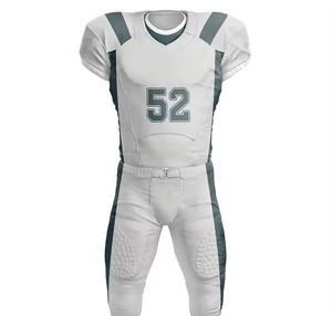 Uniforme de football américain de qualité supérieure Haut respirant de haute qualité Tendance avec manches courtes Prix de gros pour les garçons - Product Image 6