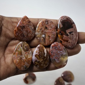 Ágata de palo turco Natural de alta calidad, cabujón suelto, piedra preciosa de tamaño libre, lote al por mayor para piedra de fabricación de joyería fina - Product Image 2