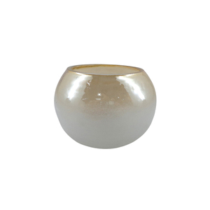 Florero decorativo de Metal de Venta caliente, maceta de plata antigua para mesa de oficina decorativa hecha a mano a granel - Product Image 5