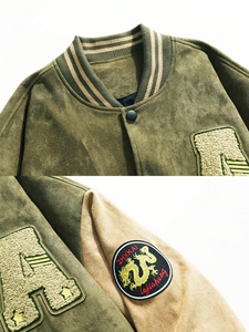 Veste d'hiver de haute qualité brodée avec logo personnalisé pour hommes OEM style baseball letterman Varsity Jacket - Product Image 3