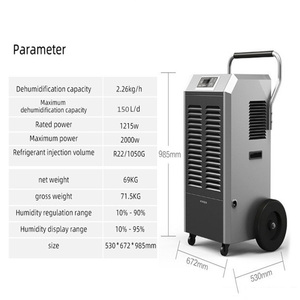 Cho LG máy nén G4 Lọc <span class=keywords><strong>New</strong></span> siêu Công suất 150L thương mại Máy hút ẩm máy cho lớn kho công nghiệp Máy hút ẩm - Product Image 2