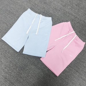 Pantalones Cortos Deportivos Casuales de Seda Helada Transpirables de Cinco Puntos para Hombre, Sólidos, para Correr, con Lavado Ácido - Product Image 1