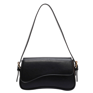 Bolsos de hombro elegantes de cuero para mujer, diseño minimalista, solapa estructurada, estilo bandolera, uso casual o formal - Product Image 3