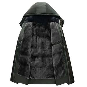 Chaquetas de burbujas acolchadas con capucha y cierre de cremallera de manga larga estilo callejero para hombre, lona impermeable recubierta de poliéster para invierno - Product Image 5