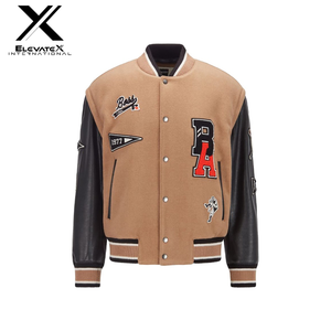 Servicio OEM, Chaqueta Varsity de Béisbol de Lona de Alta Calidad Personalizada para Hombre, Bordado con Letras, Transpirable, Reversible, Ecológica - Product Image 1