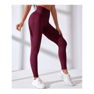 High Quality Custom Design Exercise Running Sports Workout Yoga Fitness Slim Fit Gym Yoga Leggings For Women - Product Image 6