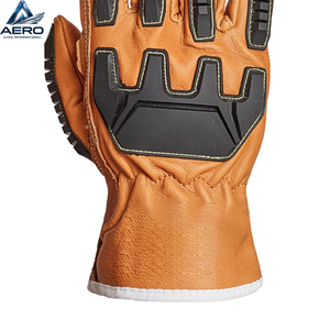 Guantes Mecánicos Personalizados OEM con Protección Contra Impactos TPR, Palma de Cuero Sintético Resistente, Guantes de Seguridad Profesionales para Trabajo Pesado - Product Image 4