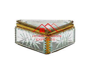 Joyero de alambre de metal con acabado dorado de diseño atractivo para uso de almacenamiento a precio mayorista caja de metal de gran venta - Product Image 4
