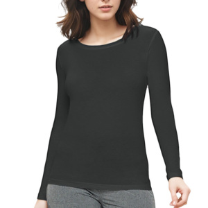 เสื้อชั้นในสำหรับพยาบาลแขนยาว ยี่ห้อ Hospital Fashion สำหรับผู้หญิง ลดราคาพิเศษ ระบายอากาศได้ดี ผ้ายืดหยุ่น ผลิตจากผ้าเจอร์ซีย์ผสมสแปนเด็กซ์/โพลีเอสเตอร์ - Product Image 1