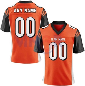 Sublimated jersey for men custom logo breathable plus size sportswear team <b>clothing</b> wholesale American <b>Football</b> Jersey - Product Image 1