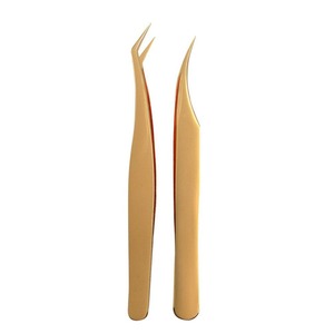 Détruire les perchoirs meilleur volume pointu Logo personnalisé imprimé pince à cils en acier inoxydable pince à épiler en plastique de beauté de haute qualité - Product Image 4