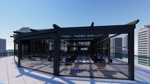 Système de pergola motorisé d'extérieur en aluminium de qualité supérieure en PVC de luxe Arches, tonnelles, pergolas Fabriqué en Turquie - Product Image 5