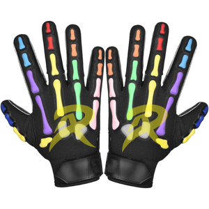 Top Selling Custom Logo American Football Receiver <b>Gloves</b> New Fashion Non-Slip Silicone Palm <b>Sports</b> <b>Gloves</b> RA ATHELITICS <b>Gloves</b> - Product Image 2