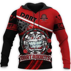 Sudadera con capucha con estampado de dardos en 3D para hombre, sudaderas con capucha de manga larga personalizadas, ropa de calle informal de gran tamaño, jerséis para hombre - Product Image 4