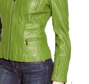 2024 nuevo diseño chaqueta de invierno de cuero Real para mujer cuello levantado cremallera transpirable viscosa Sherpa Forro algodón acolchado XL OEM - Product Image 6