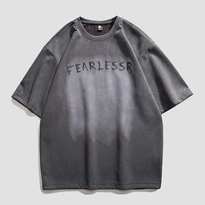 Venta al por mayor superventas camiseta informal para hombre logotipo personalizado profesional ropa de hombre Puff impresión camiseta de gran tamaño - Product Image 5