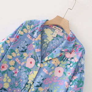 Femmes Floral doux décontracté maison porter 2024 confort ensemble femme mince vêtements de nuit - Product Image 5