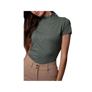 Camisa de equitación de la mejor calidad, Polo de capa base, camisa de equitación para mujer ecuestre de fabricante indio - Product Image 5