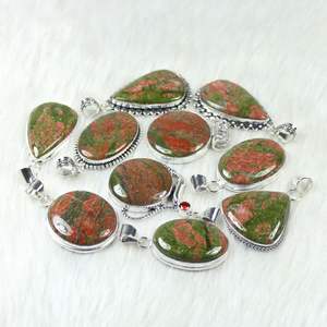 สร้อยคอจี้อัญมณีแท้ธรรมชาติสไตล์โบฮีเมียน - Product Image 2