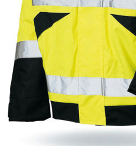 Logotipo personalizado impermeable de invierno grueso para hombre de alta visibilidad de lana ropa de trabajo de construcción fluorescente de alta reflectante ropa chaqueta de seguridad - Product Image 3