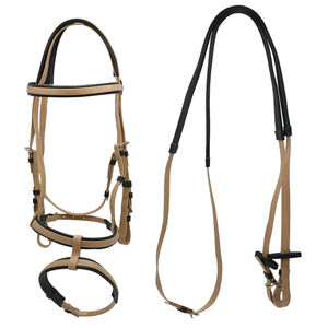 CHEVAL Confort BRIDE Fantaisie Décoratif Anatomique PVC Cheval Bride Équestre En Cuir Rembourré Équitation Brides Anatomiques - Product Image 1