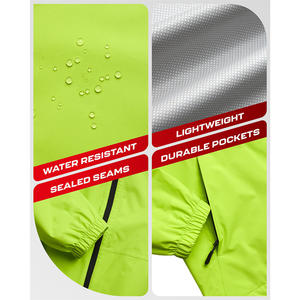 Chaqueta de Senderismo Personalizada de Color Sólido, Cortavientos, con Puños Ajustables, Ropa de Seguridad, Chaqueta de Senderismo Impermeable con Capucha - Product Image 4