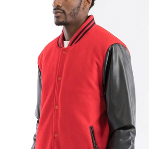 Vestes universitaires de grande taille pour hommes vente en gros veste vierge à col montant avec logo personnalisé 2025 - Product Image 1