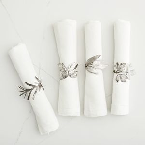 Direct Factory Sales <b>Silver</b> Finished Metal <b>Napkin</b> Holder Handmade Tabletop Shiny Polished Metal <b>Napkin</b> Ring - Product Image 1