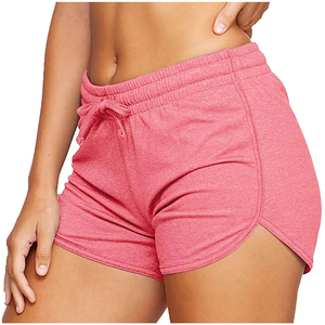 Pantalones cortos de motorista suaves para mujer con cordón elástico Deportes de color personalizados para el verano Gimnasio personalizado Deporte Fitness Entrenamiento Sin costuras - Product Image 3