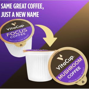 Cápsulas de Café con Champiñones VitaCup, Tueste Medio, Cápsulas Individuales Compatibles con Cafeteras Keurig K-Cup, 16 Unidades - Product Image 4