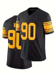 Maillot de football américain en polyester imprimé en 3D Maillot de football cousu avec nom de l'équipe Maillot de rugby respirant en maille - Product Image 6