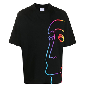 ODM diseño personalizado 280gsm algodón pesado 100% tejido de punto diseño superior impresión camiseta de gran tamaño para Hombres estilo Streetwear - Product Image 5