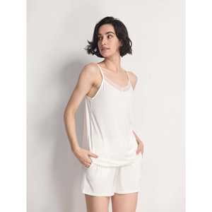 Conjunto de Camisola Romántica de Satén Premium Personalizada, sin Tirantes, con Ribete de Encaje, Talla XL, Cintura Elástica con Cordón, Spandex Suave para Ropa de Dormir de Verano - Product Image 4