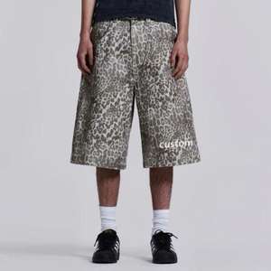 Custom Summer Streetwear Vintage <b>Short</b> Half Pants Loose Work <b>Shorts</b> Fashion <b>Men's</b> Jorts Baggy Denim <b>Jean</b> <b>Shorts</b> <b>Men</b> - Product Image 2