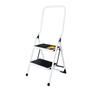 Pretul Design moderno in 2 fasi tubolare pieghevole scala attico telescopica estensione con corrimano 1 unità in scatola - Product Image 1